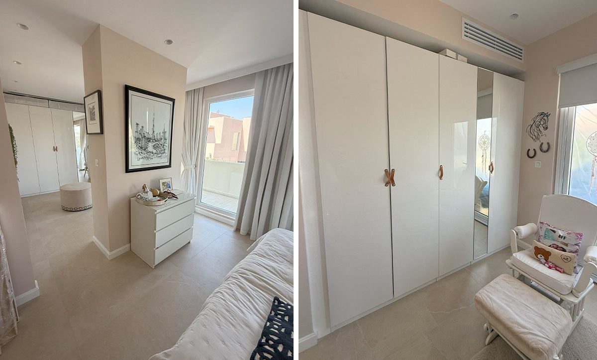 A master bedroom of villa 57