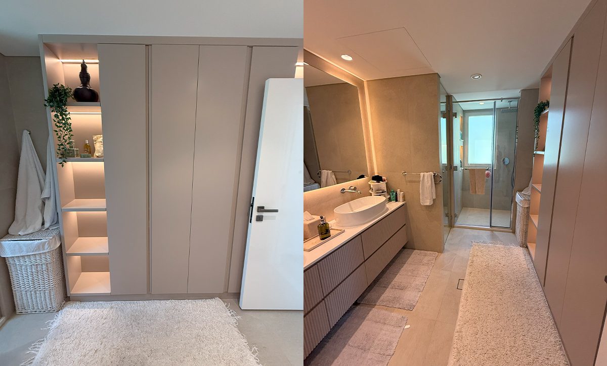 Master bedroom bath of villa 57